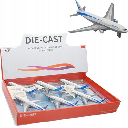 Airbus A304S Passagiersvliegtuig Speelgoed - Metaal, 14cm