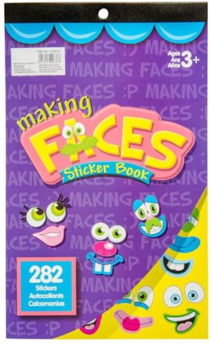 LG- 2x gezichten maken sticker boek - 2x 282 smile stickers