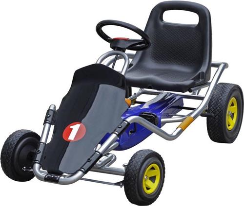 vidaXL Skelter F1 zwart / blauw