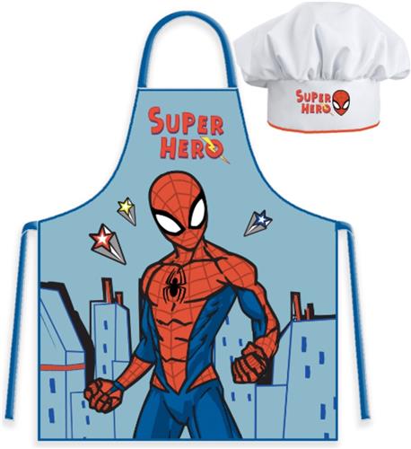 Spiderman Keukenschort voor Kinderen met Koksmuts