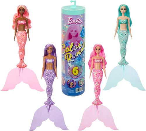 Barbie Color Reveal Pop - Zeemeermin - Met Accessories - Verschillende kleuren