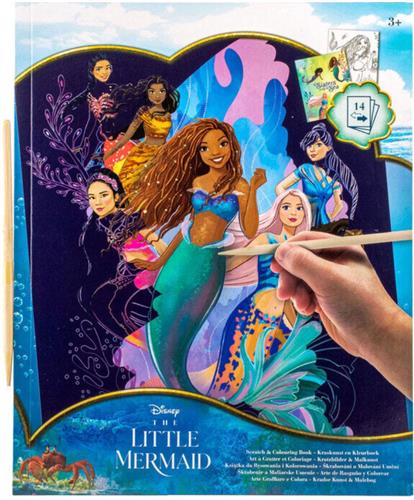 Disney De Kleine Zeemeermin Kleur- en Krabbelboek voor Kinderen - 28 Pagina's Onderwaterplezier!