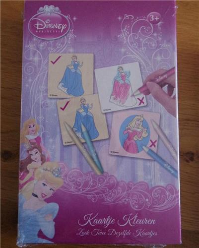 Disney princess memo spel (zelf kleuren)