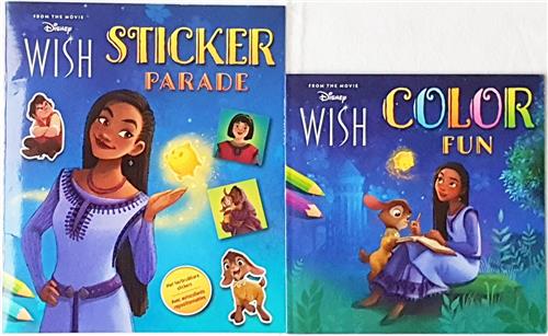 Walt Disney Wish - Sticker Parade & Color Fun Combi Pakket (From The Movie) 2 Kinder Doeboeken!