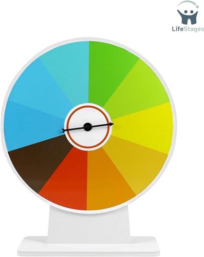 LifeStages - Rad Van Fortuin - 10 Secties - Gemakkelijk Te Schrijven En Schoon - Voor Bordspel - Loterijspel - Verkoopbevordering - Veelkleurig