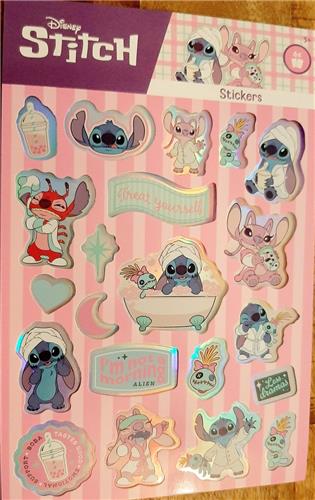 Disney Lilo & Stitch stickerblok - 6 vellen met stickers - stickerboek - Stitch & Angel