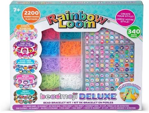 Doos - BANDAI - Rainbow Loom Beadmoji Deluxe - CD0124, om een groot aantal Rainbow Loom-armbanden te maken