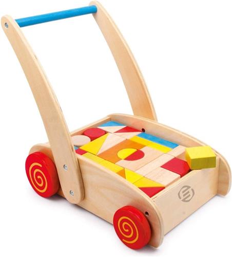 Loopkar - Blokkenkar - Loopwagen - Blokkenwagen - Loopkar voor Kinderen - Kinder Speelgoed - Leuk cadeau voor uw kind!