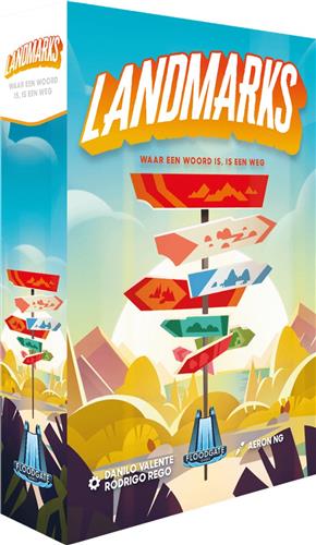 Landmarks  Nederlandstalig Woordspel vol Avontuur en Strategie  CoÃ¶peratief en Competitief Partyspel  2 tot 10 spelers  Vanaf 10 jaar