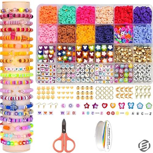 Equivera Armbandjes Maken Set Meisjes - Knutselset Meisjes - Knutselset voor Meisjes - Knutselset Meiden - Sieraden Maken Meisjes - Armbandjes Maken Meisjes - Cadeautip voor uw kind!