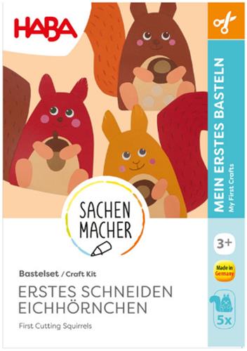 Haba knutselpakket eerste knipfiguren - eekhoorns - 3+