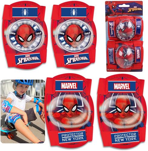 MARVEL Spider-Man Knie- en elleboogbeschermers voor kinderen, kinderbeschermers SET