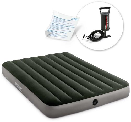 Luchtbed 191x137x25 cm met handpomp INTEX 664108