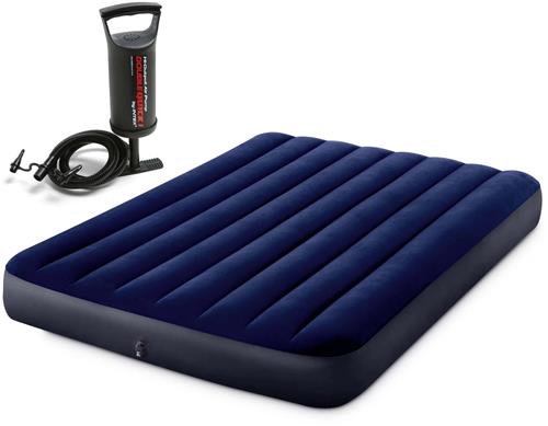 Luchtbed 191x137x25 cm met handpomp INTEX 64758