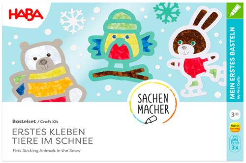 Haba knutselpakket eerste plakset dieren in de sneeuw - grote dieren - 3+
