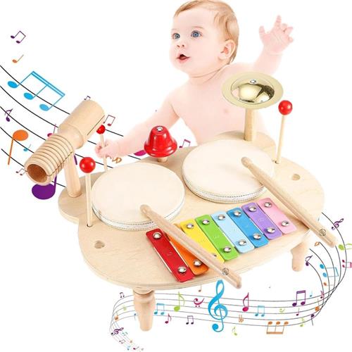 Equivera Kinder Drumstel - Drumstel voor Kinderen - Muziekinstrumenten - Kinderspeelgoed - Speelgoed Drumstel - Kinder Trommel - Kinder Drumstel Speelgoed - Kinderdrumstel - Peuter Drumstel - Cadeautip voor uw kind!