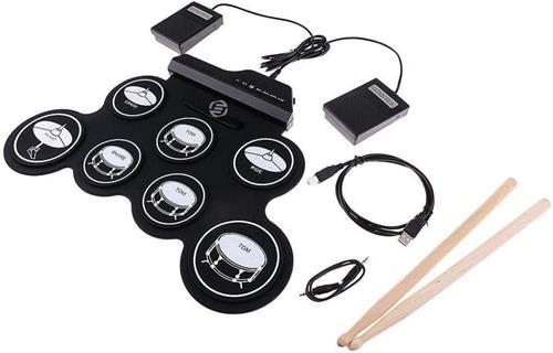 Equivera Kinder Drumstel - Drumstel voor Kinderen - Muziekinstrumenten - Kinderspeelgoed - Speelgoed Drumstel - Kinder Trommel - Kinder Drumstel Speelgoed - Kinderdrumstel - Peuter Drumstel - Cadeautip voor uw kind!