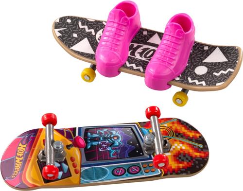 Hot Wheels SKATE GNARLY GAMER and HIGH SCORE HELIX, Vingerskateboardset, 5 jaar, Kunststof, Meerkleurig