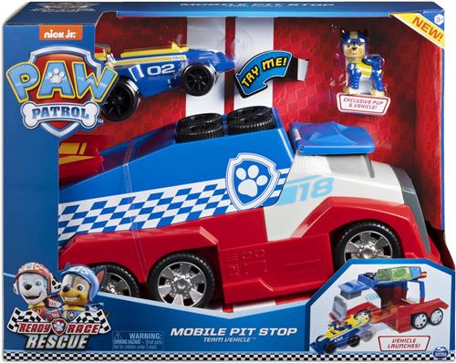 PAW Patrol Race Rescue - Mobiele Pitstop - Speelgoedauto