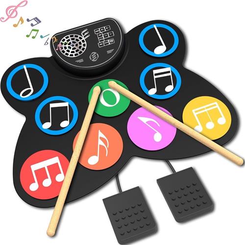 Equivera Kinder Drumstel - Drumstel voor Kinderen - Muziekinstrumenten - Kinderspeelgoed - Speelgoed Drumstel - Kinder Trommel - Kinder Drumstel Speelgoed - Kinderdrumstel - Peuter Drumstel - Cadeautip voor uw kind!