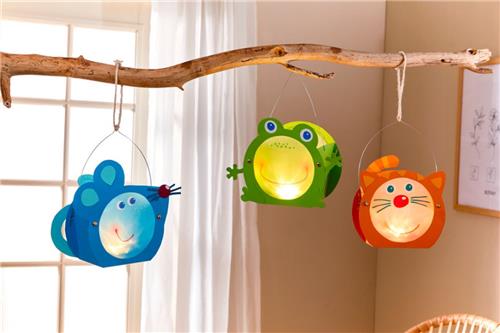 Haba knutselset dieren - creatieve mini lantaarns knutselpakket.