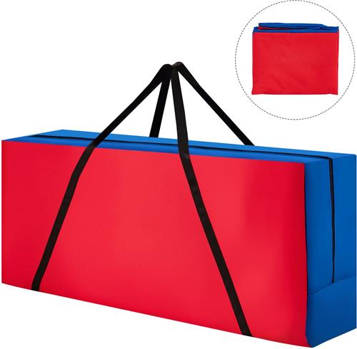 COSTWAY 4 winnen spelopbergtas, draagtas voor Jumbo 4 winnende spel-draagtas met ergonomische handgreep en duurzame ritssluiting, (spel niet inbegrepen) (groot)