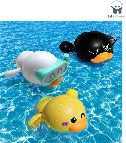 LifeStages - Waterspeelgoed - Baby Badspeelgoed - Waterspeelgoed voor Kinderen - Eendenbad - Badspeelgoed - Beweging - Drijvend Optrekbad - Badspeelgoed voor Kinderen vanaf 0+