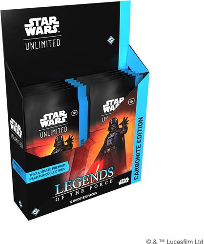 Star Wars Unlimited - Legends of the Force Carbonite Booster Display