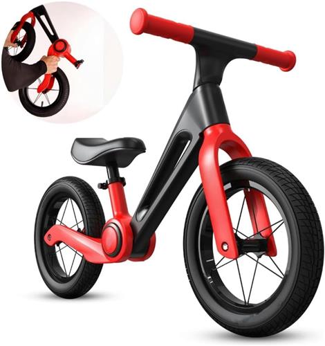Vouwbare Loopfiets voor Kinderen - Geschikt voor Jongens en Meisjes van 2-5 Jaar - Verstelbare Zithoogte - Loopfiets voor Peuters - Speelgoed voor Buiten - Perfect Cadeau voor Kinderen - Outdoor Sportfiets
