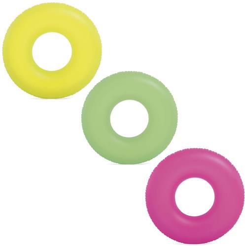 Neon zwemband diameter 91 cm - 3 kleuren INTEX 59262 groen