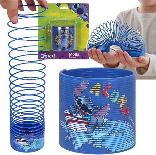 DISNEY Stitch MAGISCHE springveer speelgoed, trekveer voor kinderen, behendigheidsspeelgoed GROOT! 7 CM