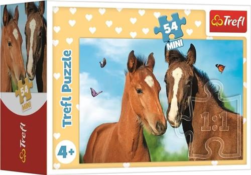 Trefl Minipuzzel 54 Stukjes - Schaduwrijke Dierenkoppels