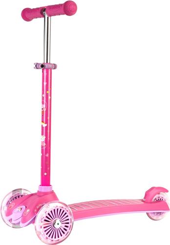 Step - Tri-step - LED-wielen - Roze - Peppa Pig - In hoogte verstelbaar tot 78 cm en afneembaar T-stuur - Max 50 kilo - Vanaf 3 jaar
