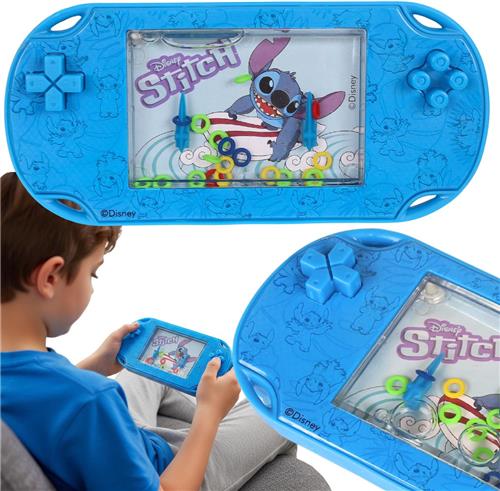 DISNEY Stitch WATERSPEL ringetjes, Zakspel, Minigameconsole voor kinderen