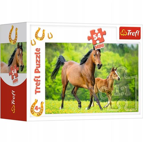 Trefl Mini Paarden Wereld Puzzel 54 Stukjes