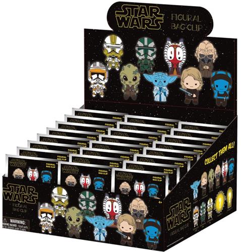 Star Wars-EP III Revenge Of Sith 3D PVC Bag Clips Series 1 Display (24)