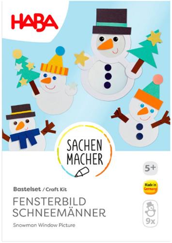 Haba knutselpakketje Raamplakkers sneeuwmannen - 5+