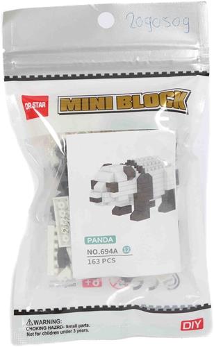 PIA Soft Toys - Bouwset blokken - panda - 2 cm x 10 cm x 17 cm
