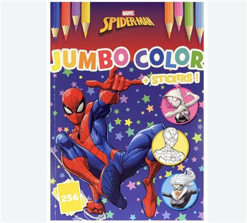 Kleurboek XXL Spiderman / Spidey - 256 Pagina's inclusief Stickers - Mega Kleurboek - Tekenen & Kleuren - Kleurboek / Tekenboek - Cadeau voor Jongens en Meisjes - XL Kleurboek - Stickerboek - Creativiteit - Hoge Kwaliteit - Extra Dik Kleurboek