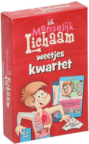 Het Menselijk Lichaam Weetjes Kwartet - Vanaf 6 jaar - Geschikt voor 2 tot 4 spelers - Spelen & Leren - Kaartspel voor de hele familie