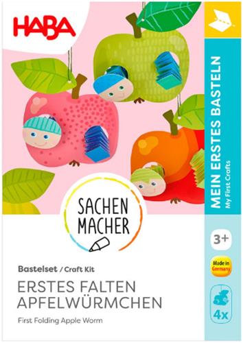 Haba knutselpakket appelmobiels met een rups - 3+