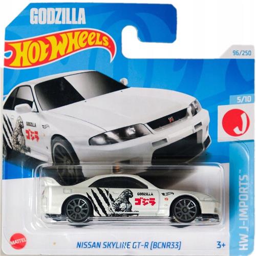 Hot Wheels Nissan Skyline GT-R BCNR33 Godzilla 96/250 Wit