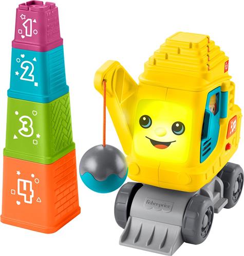 Fisher-Price Count & Stack Crane, 0,75 jaar, Batterijen vereist, AA, Kunststof, Meerkleurig