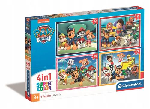 Paw Patrol 4-in-1 Puzzel Set - Super Color