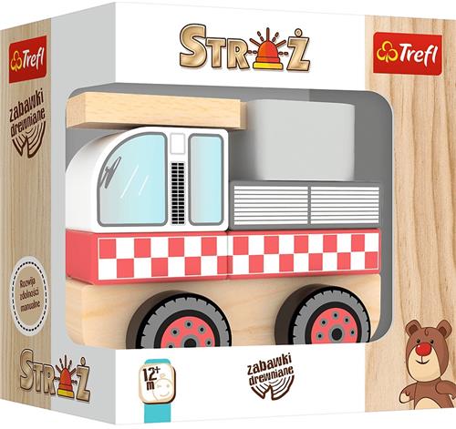 Houten Brandweer Auto Speelgoed - Trefl