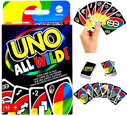 UNO All Wild Kaartspel - Allemaal Wilde Kaarten voor Uren Plezier