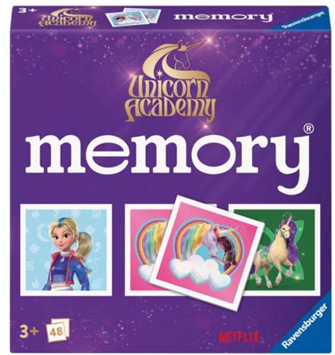 Ravensburger Mini Memory Unicorn Academy, Unicorn memory, Memory, Unicorn