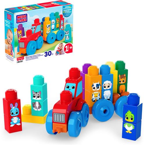 MEGA BLOKS First Builders Bouwen en Combineren Dierentractor Speelgoed