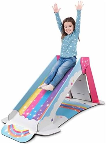 Thuys  Glijbaan Peuter  Glijbaan 2 Jaar  94,5 x 7 x 67,5 cm  4 kg  Regenboogkleuren  Karton