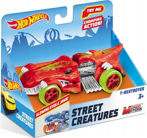Hot Wheels Street Creatures T-Rex T-Rextroyer Speelgoedauto